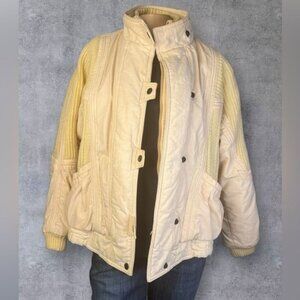 Vintage IZZI Cream Puffer Jacket